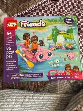 LEGO Friends Pink Axolotl Adventure Boat Playset